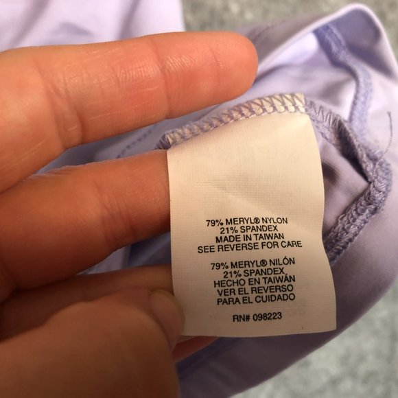 Arete Tank Top Size S Womens Blue Ruched Slim Fit Active Workout Fitted Solid - Picture 4 of 8